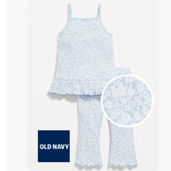 Old Navy | Floral Ribbed Set - Picture 2 of 3